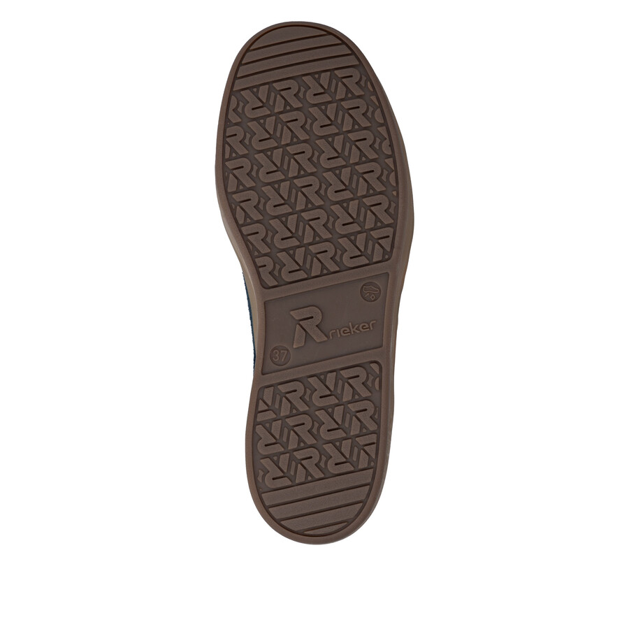 zapatos elásticos azules para mujer rieker sport w3700-14