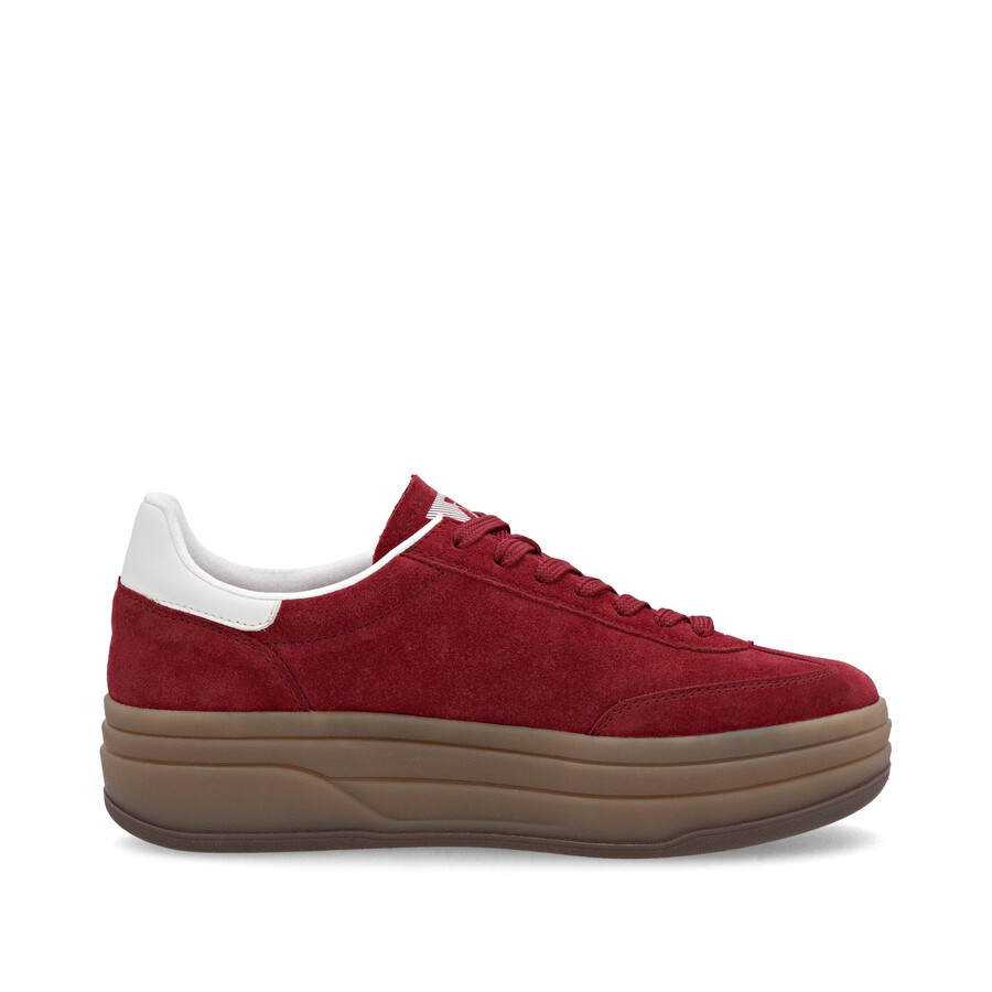 zapatillas rojas para mujer rieker sport w3700-35