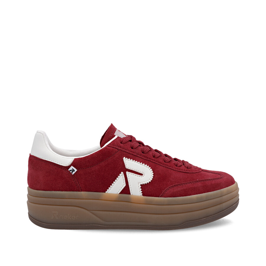 zapatillas rojas para mujer rieker sport w3700-35
