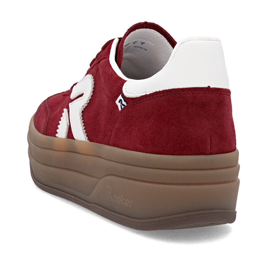 zapatillas rojas para mujer rieker sport w3700-35