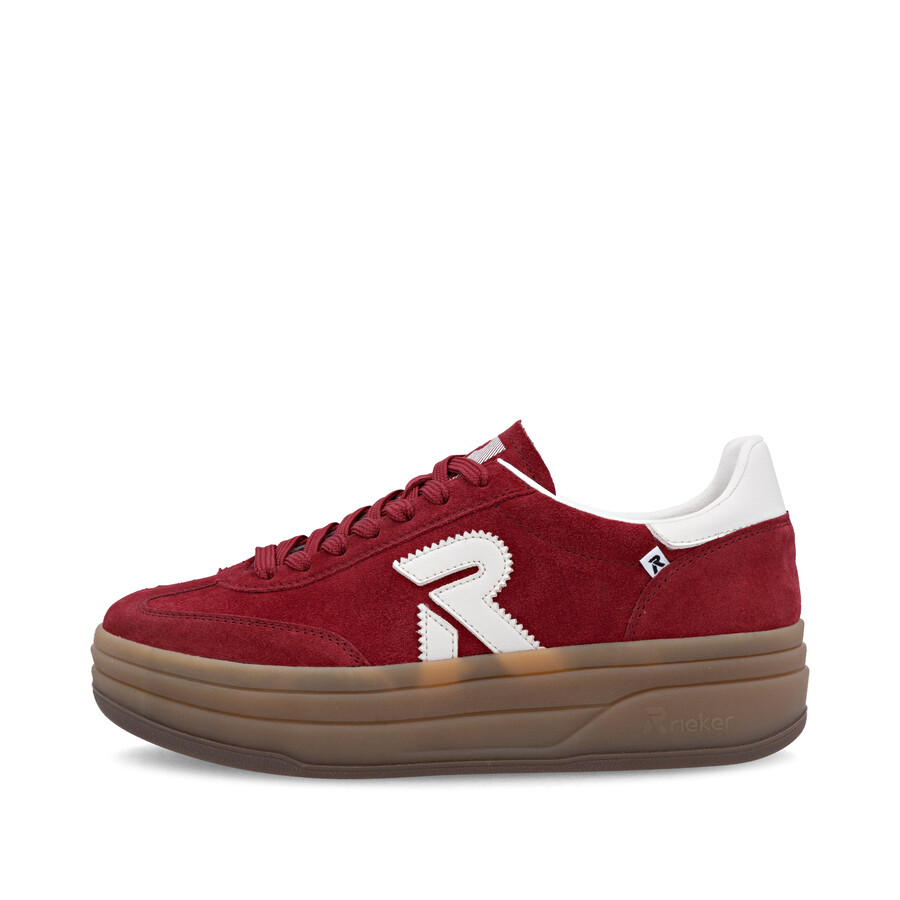 zapatillas rojas para mujer rieker sport w3700-35